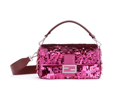 fendi pink sequin bag|fendi korea baguette bag.